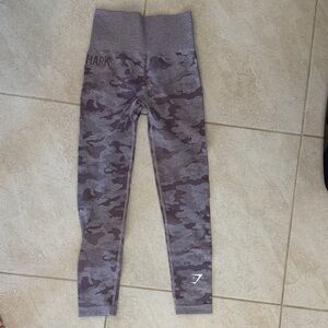 Gymshark Purple Camo Seamless High-Waist Leggings